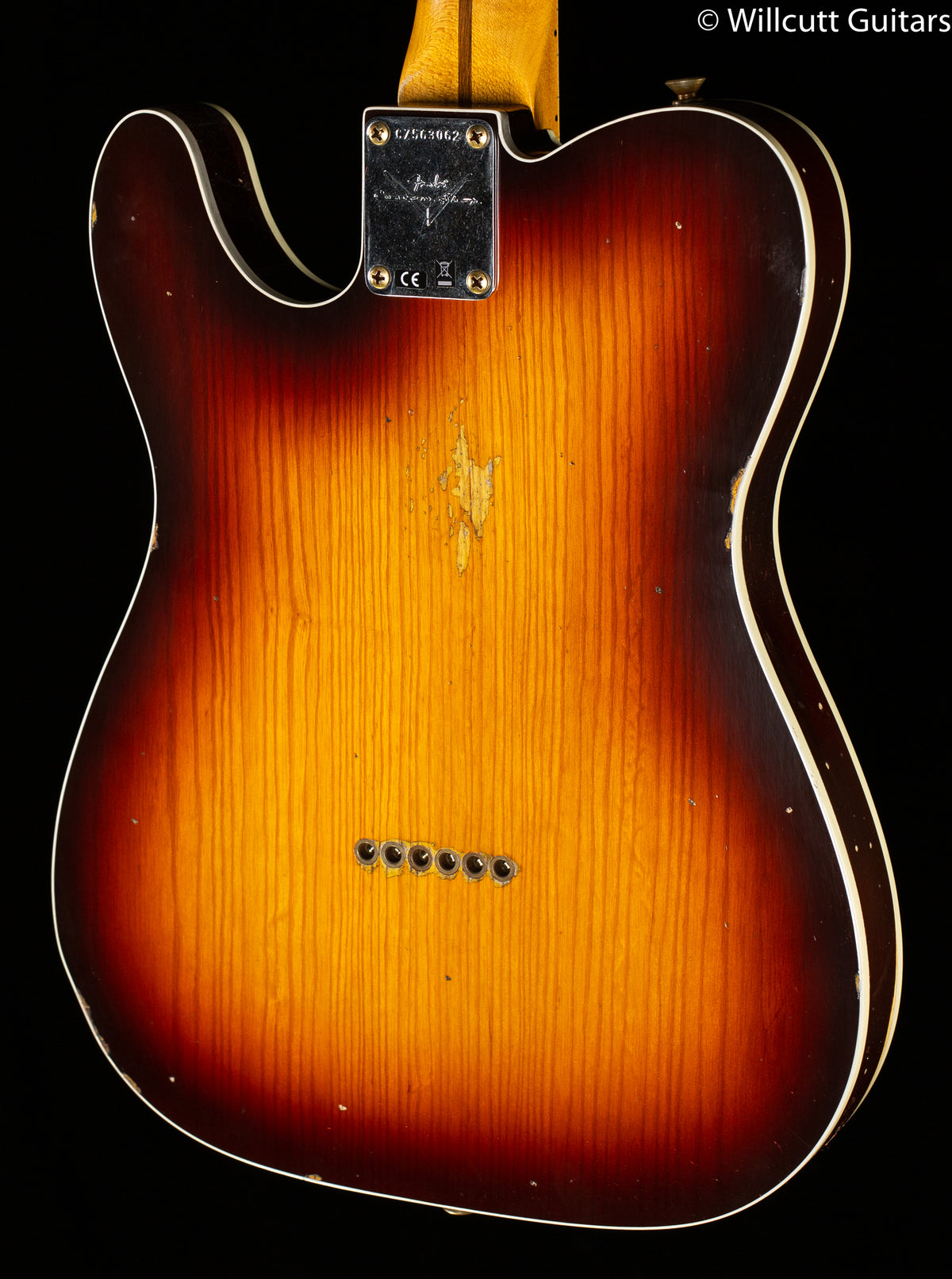 Fender Custom Shop 1959 Telecaster Custom Relic Wide-Fade Chocolate Sunburst (062)