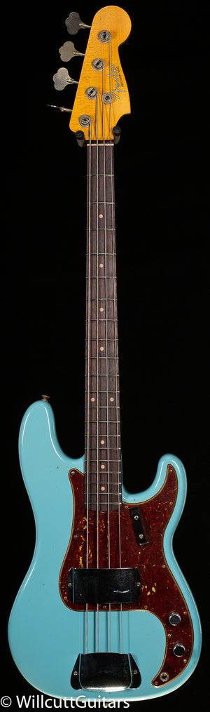 Fender Custom Shop 1963 Precision Bass Journeyman Relic Aged Daphne Blue (163)