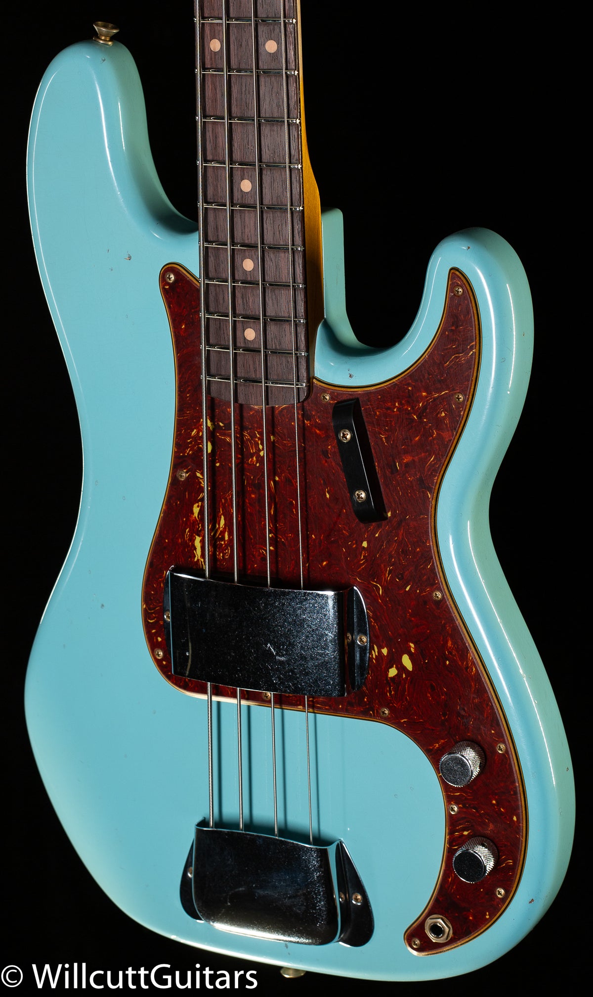 Fender Custom Shop 1963 Precision Bass Journeyman Relic Aged Daphne Blue (163)