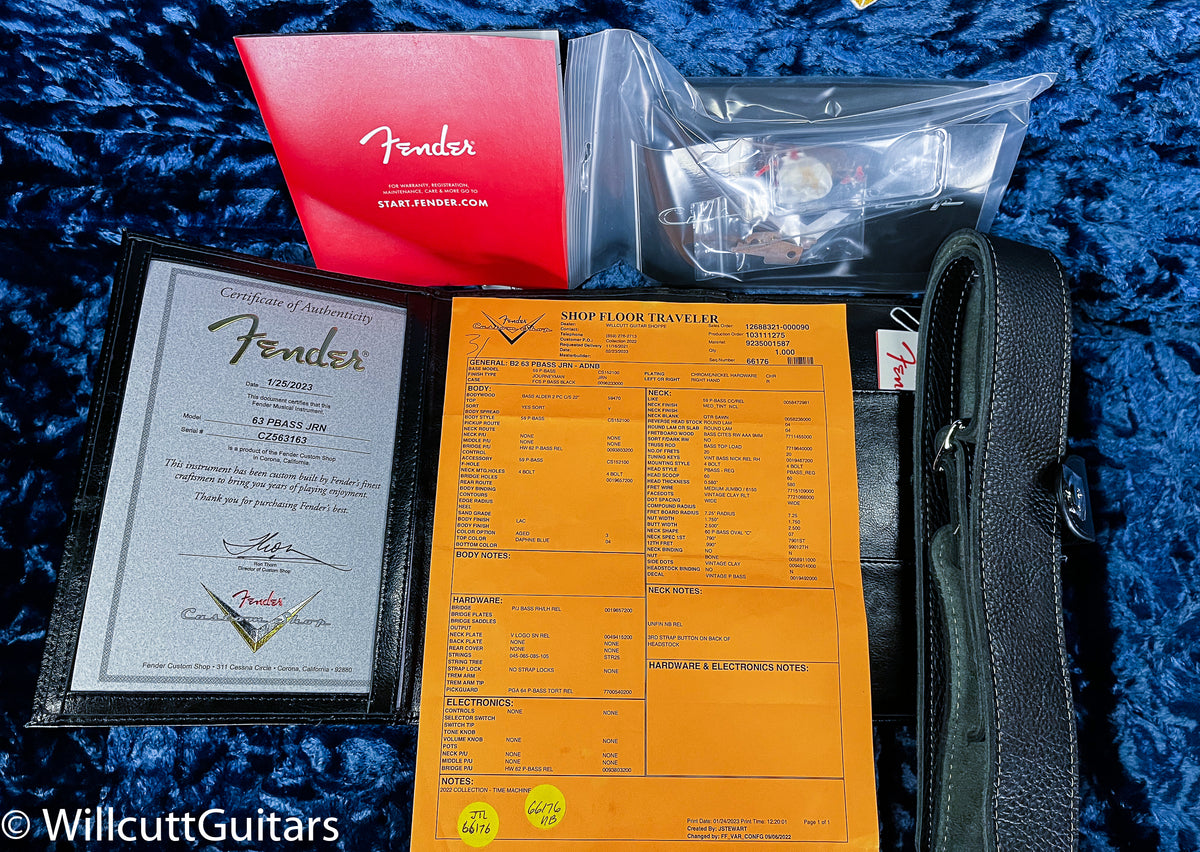 Fender Custom Shop 1963 Precision Bass Journeyman Relic Aged Daphne Blue (163)