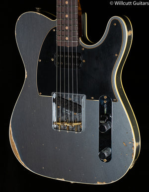 Fender Custom Shop Limited Edition HS Tele Custom Relic Aged Charcoal Frost Metallic (174)