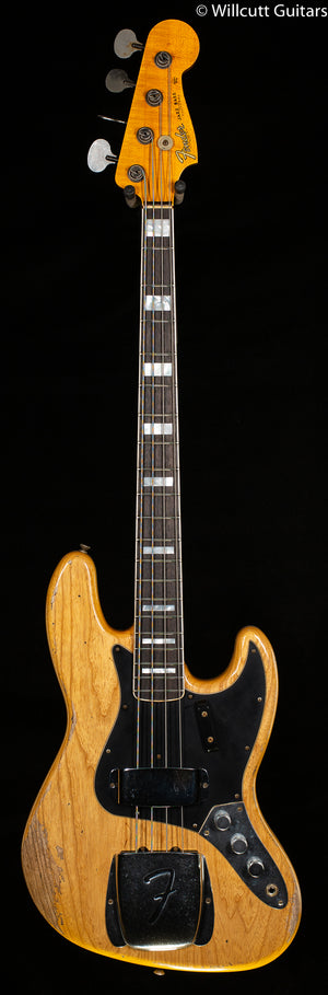 Fender Custom Shop Limited Edition Custom Jazz Bass Heavy Relic Round-Lam Rosewood Fingerboard Aged Natural (490)