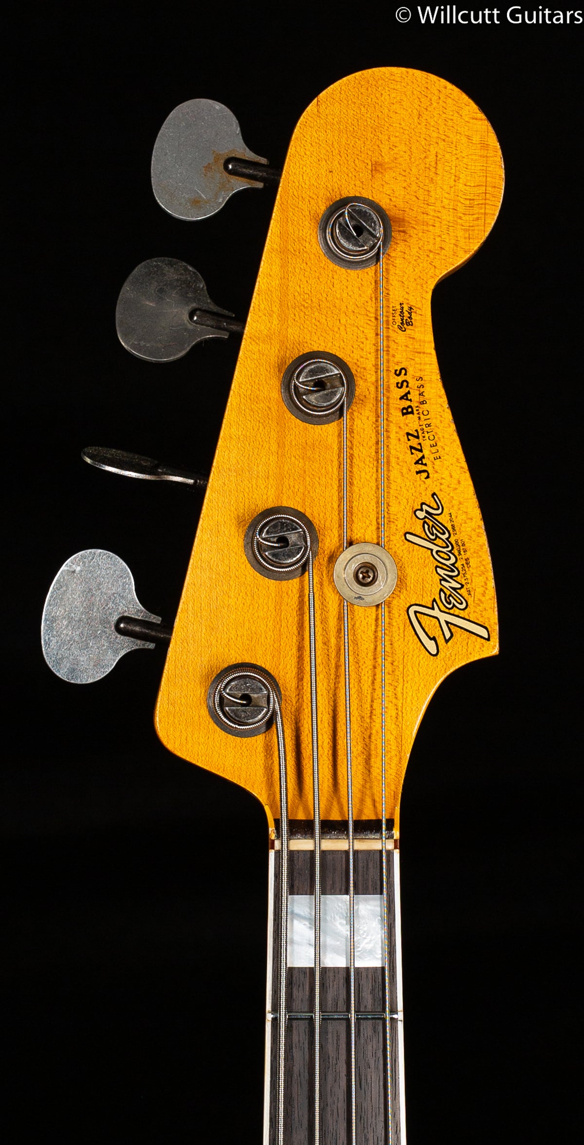 Fender Custom Shop Limited Edition Custom Jazz Bass Heavy Relic Round-Lam Rosewood Fingerboard Aged Natural (490)