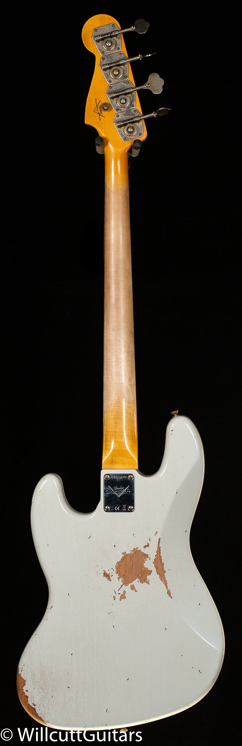 Fender Custom Shop 1961 Jazz Bass Heavy Relic Aged Olympic White 