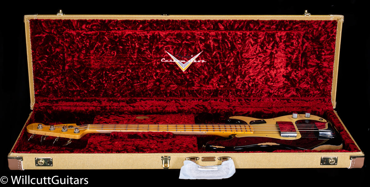 Fender Custom Shop 1958 Precision Bass Heavy Relic Aged Black (579)