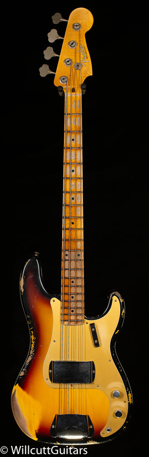 Fender Custom Shop 1958 Precision Bass Heavy Relic 3-Tone Sunburst (339)