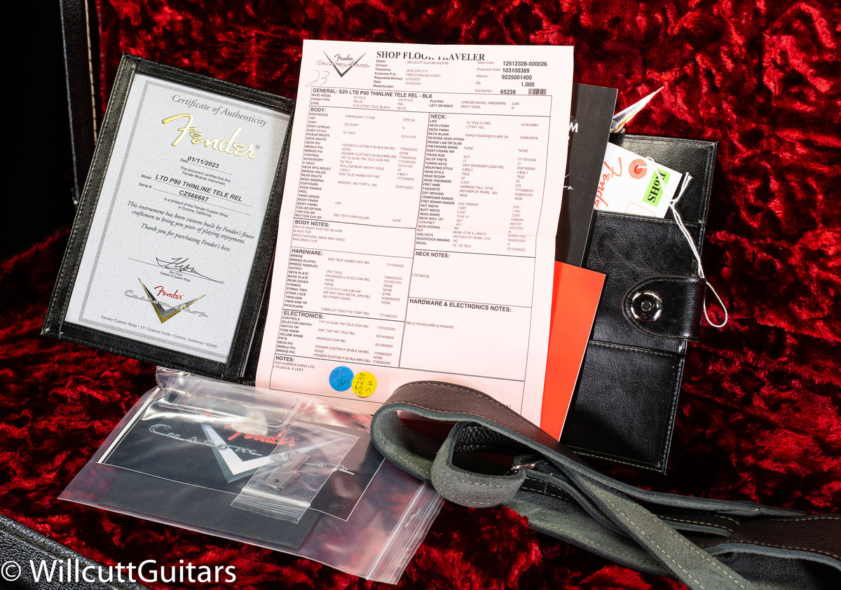 Fender Custom Shop LTD P90 Thinline Telecaster Relic Black (687)