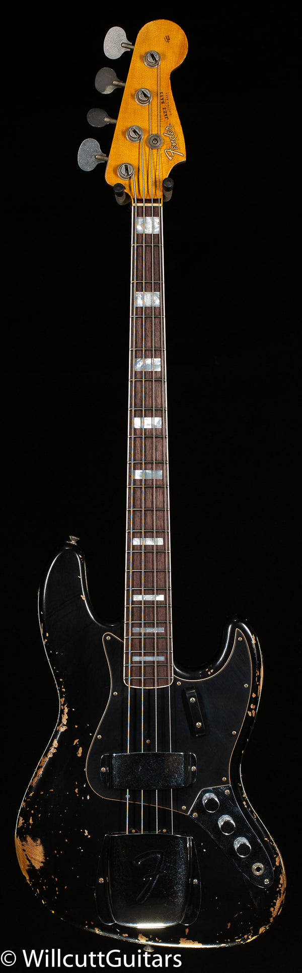 Fender Custom Shop LTD 1964 Custom Jazz Bass Heavy Relic Aged Black (299)