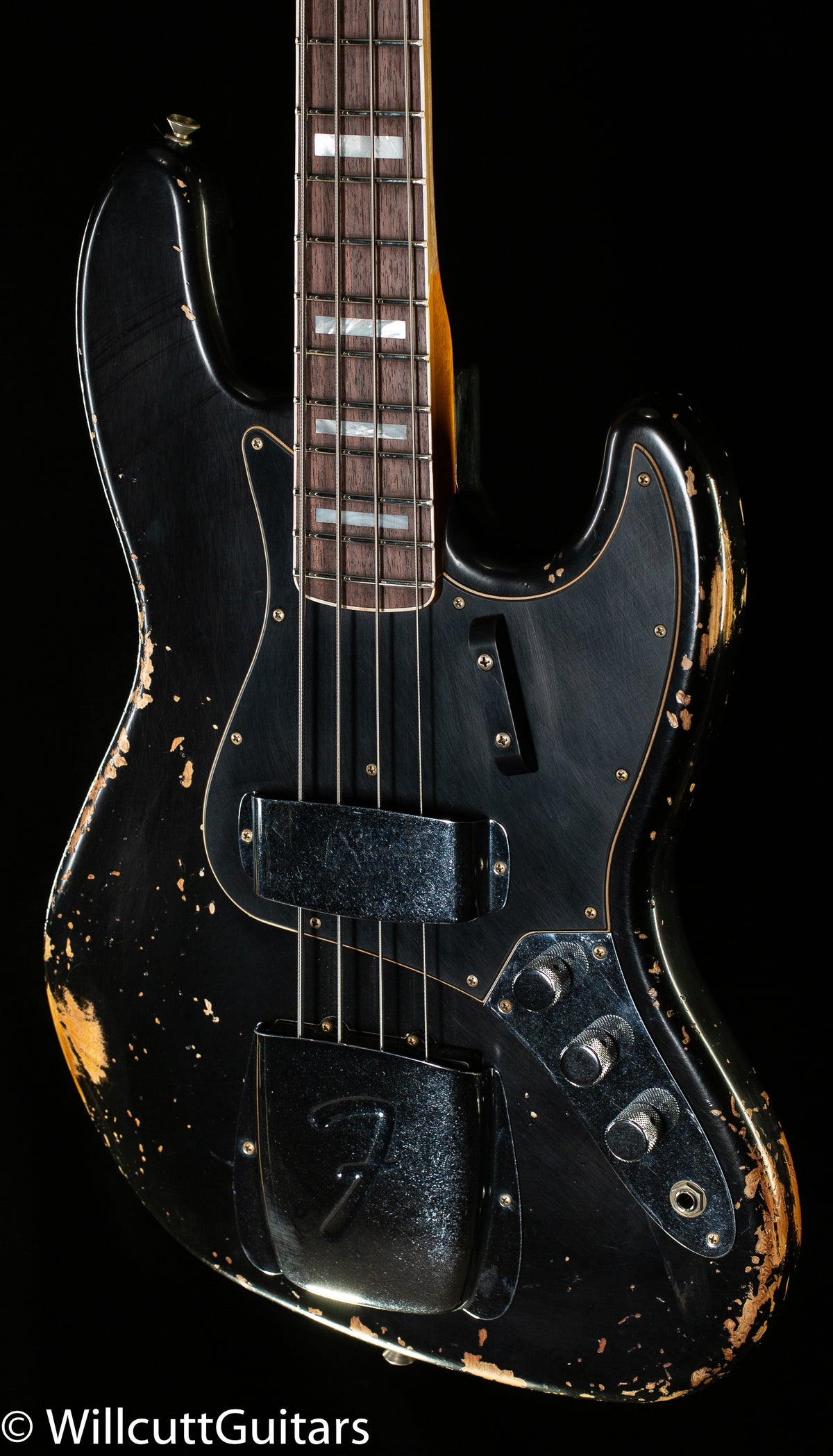 Fender Custom Shop LTD 1964 Custom Jazz Bass Heavy Relic Aged Black (299)