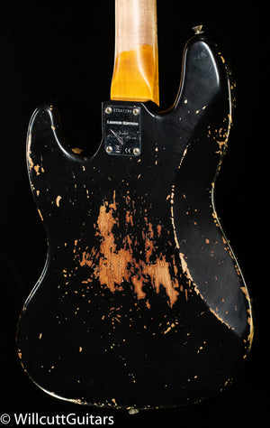 Fender Custom Shop LTD 1964 Custom Jazz Bass Heavy Relic Aged Black (299)