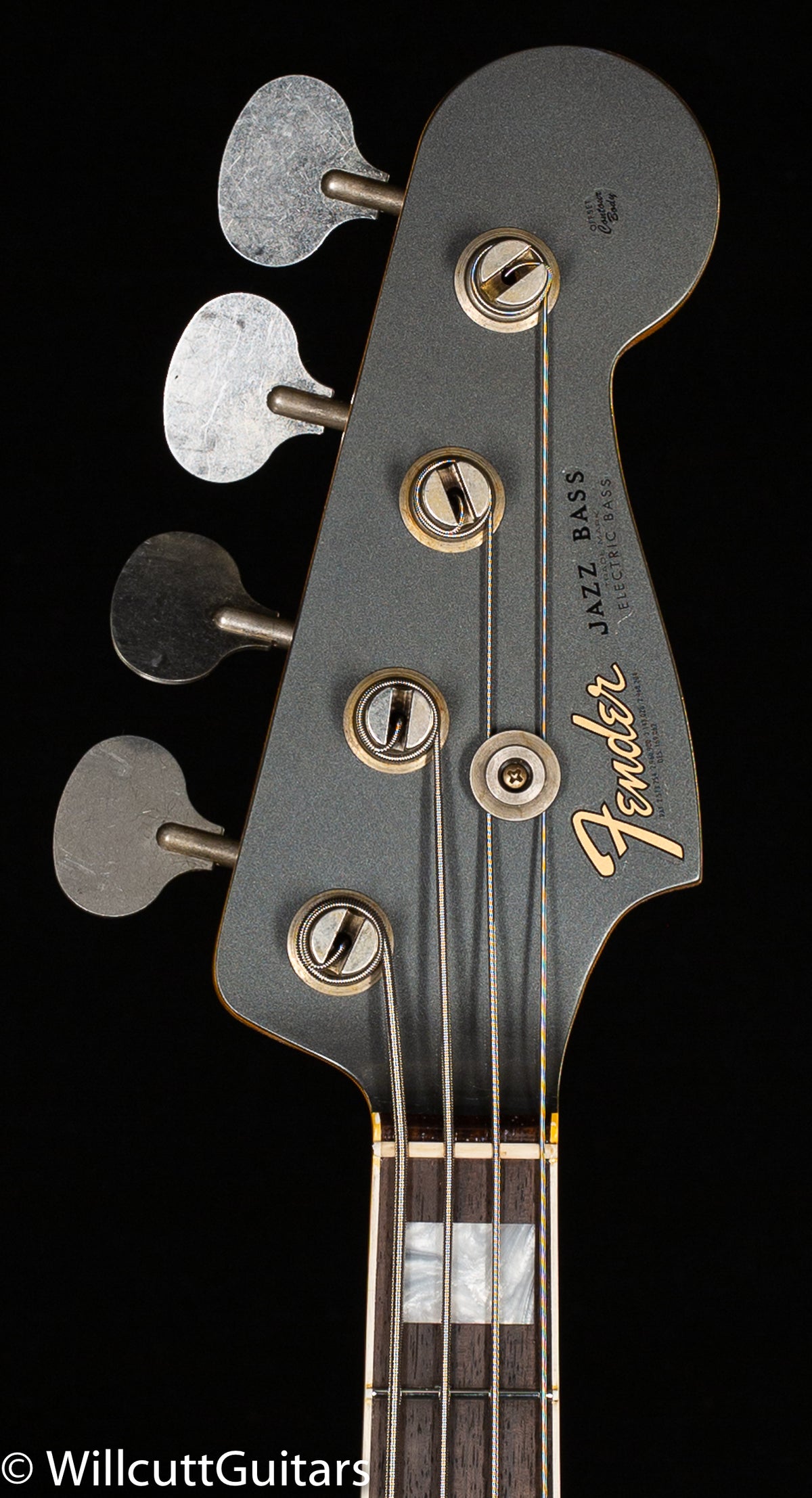 Fender Custom Shop LTD 1966 Jazz Bass Journeyman Relic Aged Charcoal Frost Metallic (726)