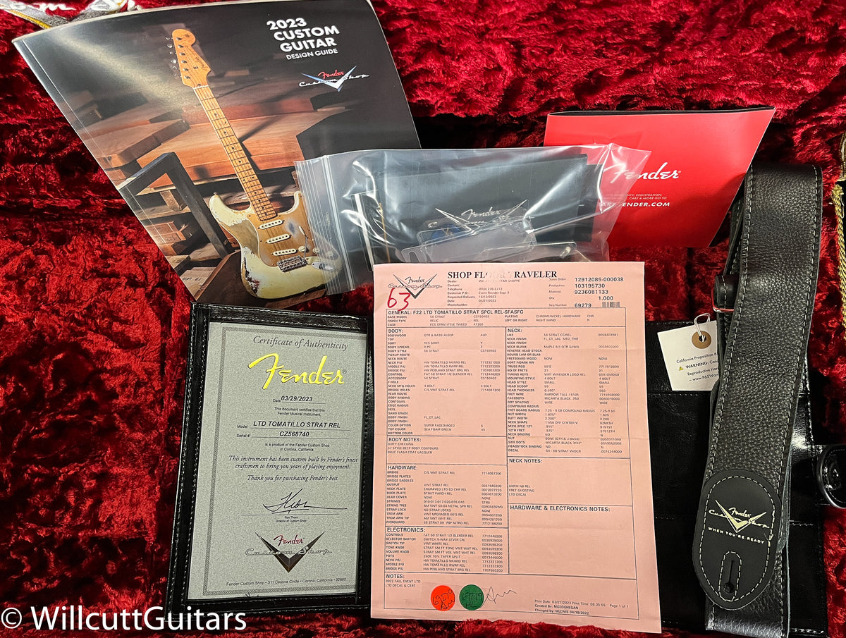Fender Custom Shop Tomatillo Stratocaster Relic Super Faded Aged Sea Foam Green (740)