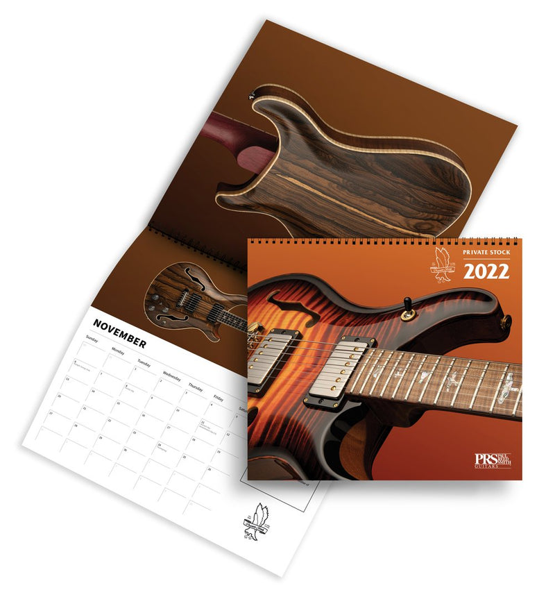 PRS Private Stock Calendar 2022 Willcutt Guitars
