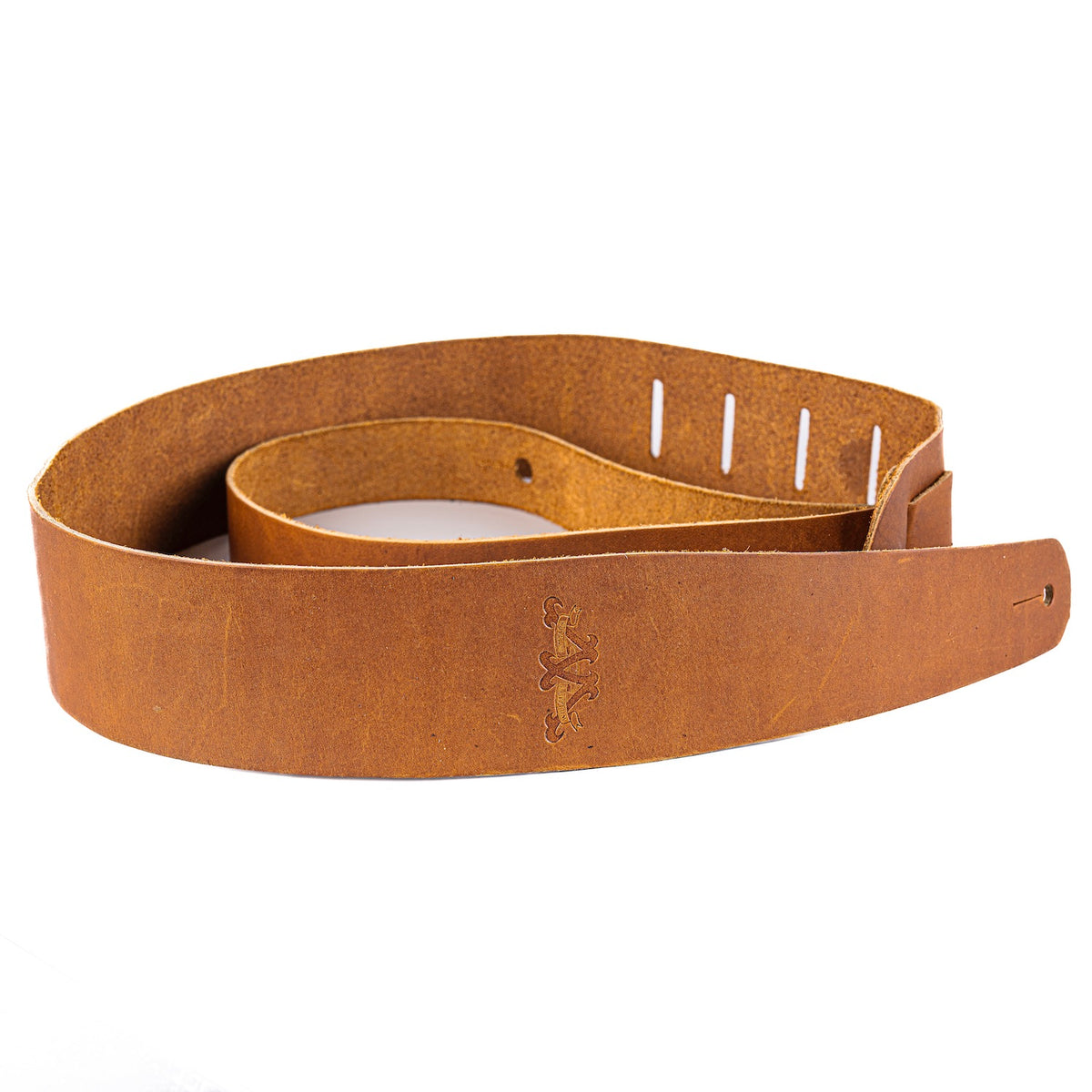 Willcutt Embossed Leather Guitar Strap