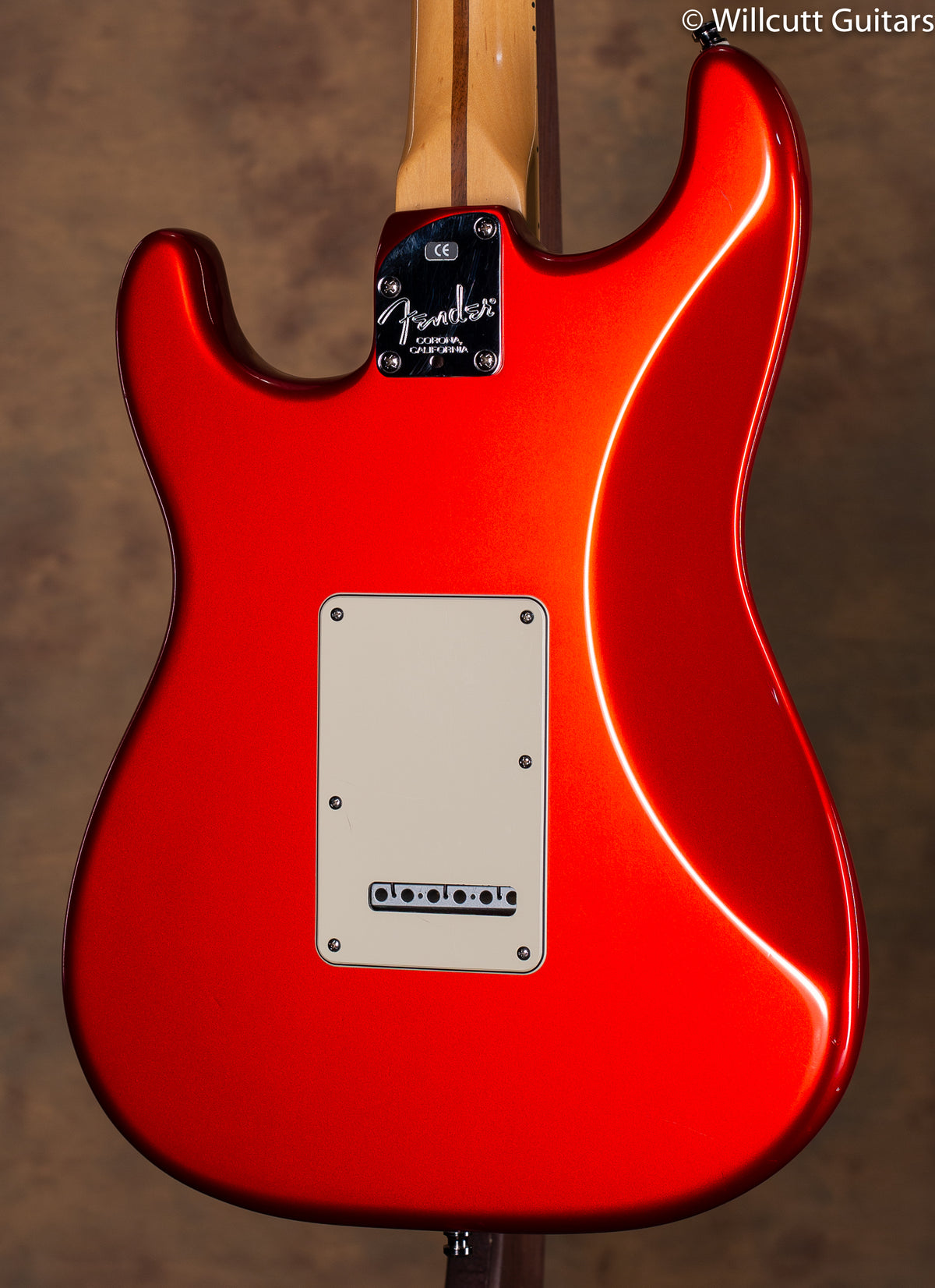 Fender American Deluxe Stratocaster Maple Fingerboard Chrome Red USED