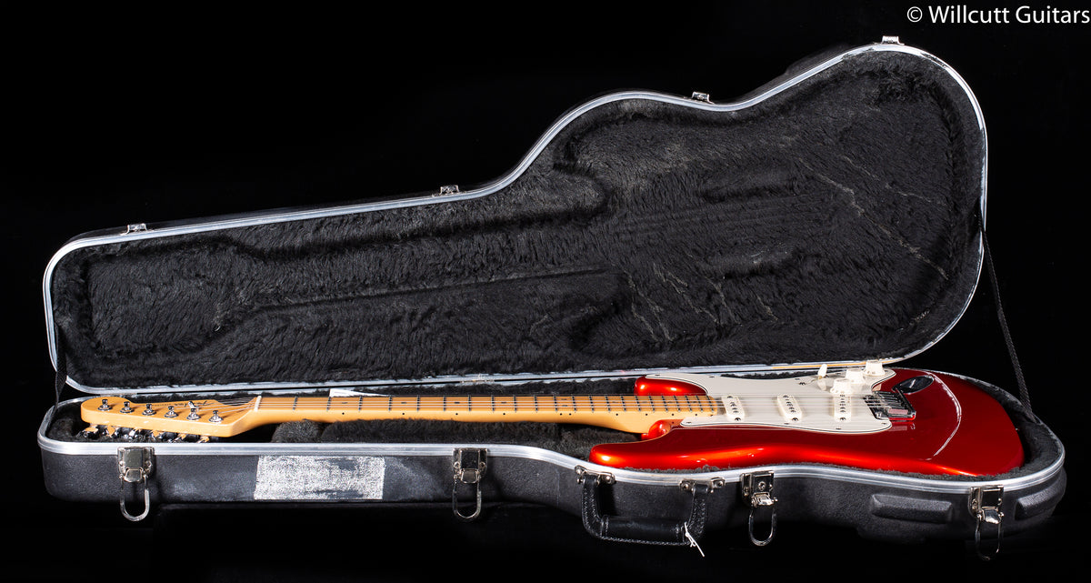 Fender American Deluxe Stratocaster Maple Fingerboard Chrome Red USED