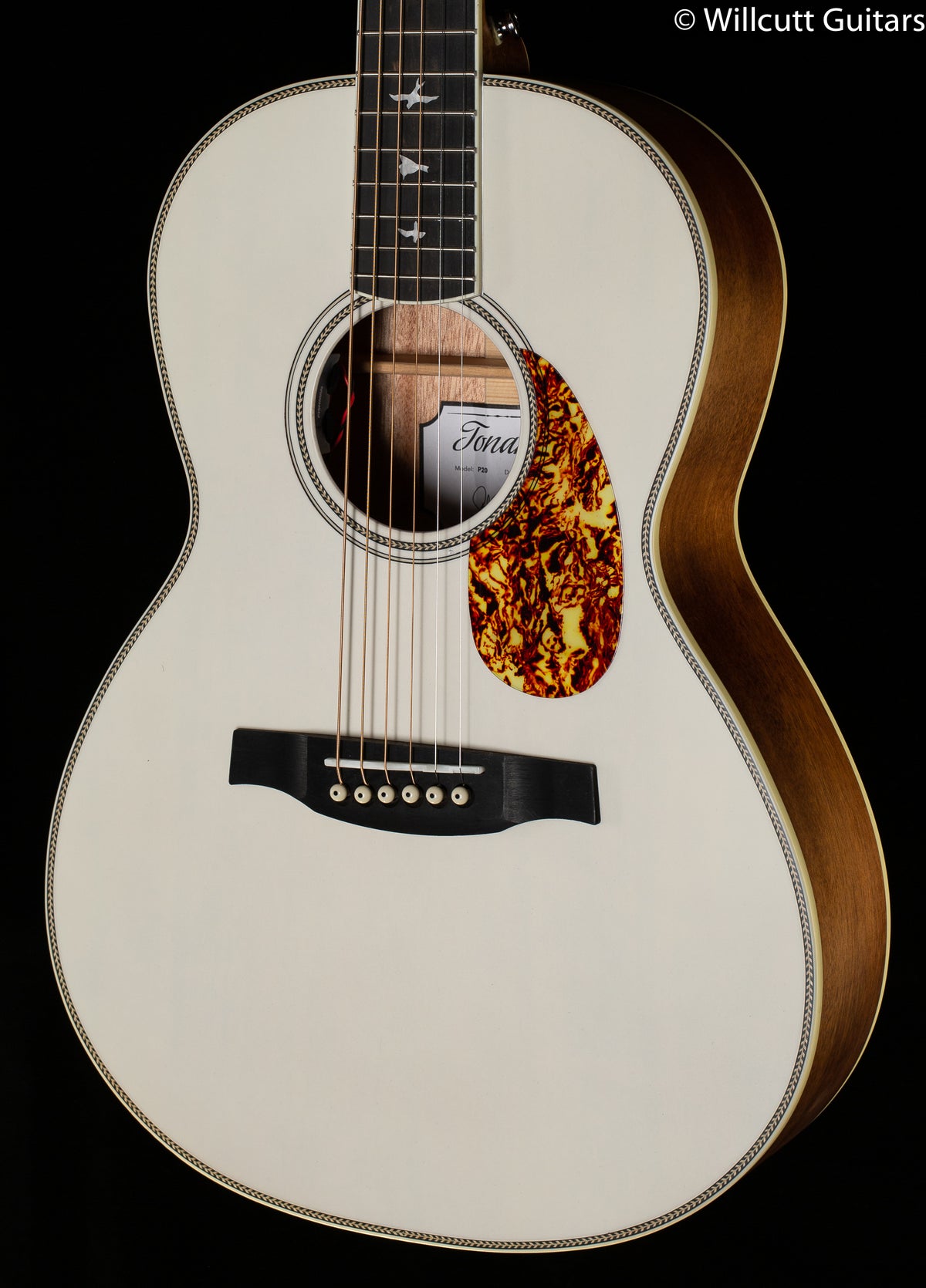 2021 PRS SE P20E Acoustic Parlor Antique White
