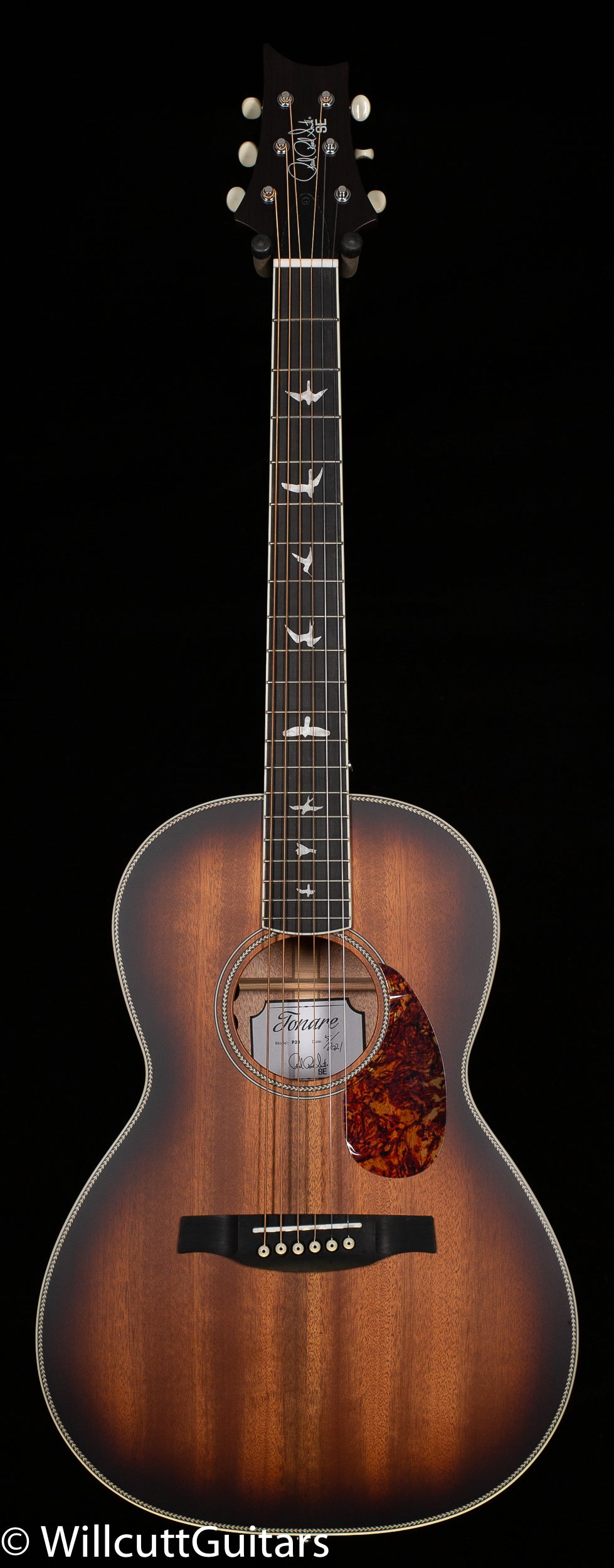 PRS SE P20E Acoustic Parlor Tobacco Sunburst