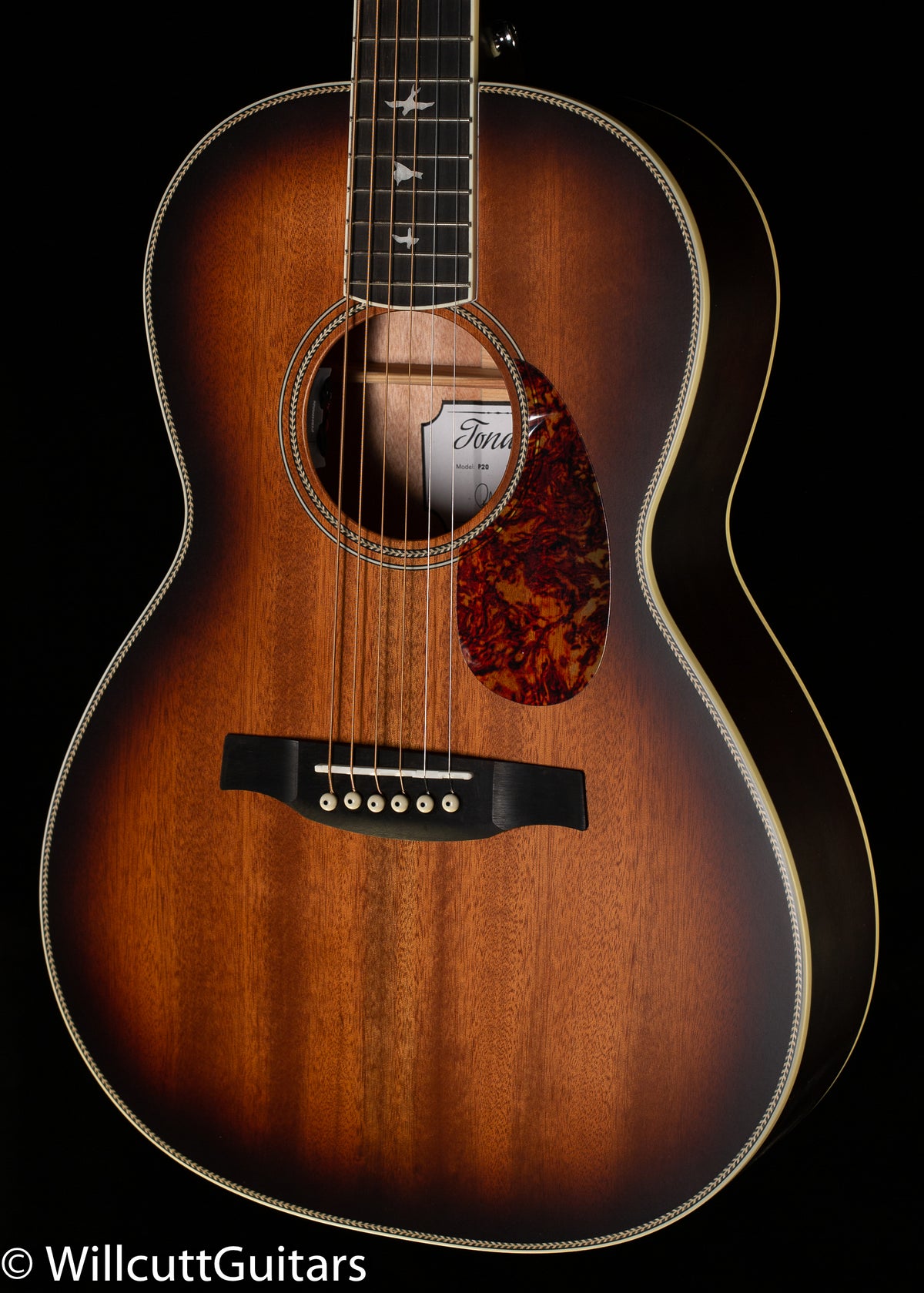 PRS SE P20E Acoustic Parlor Tobacco Sunburst