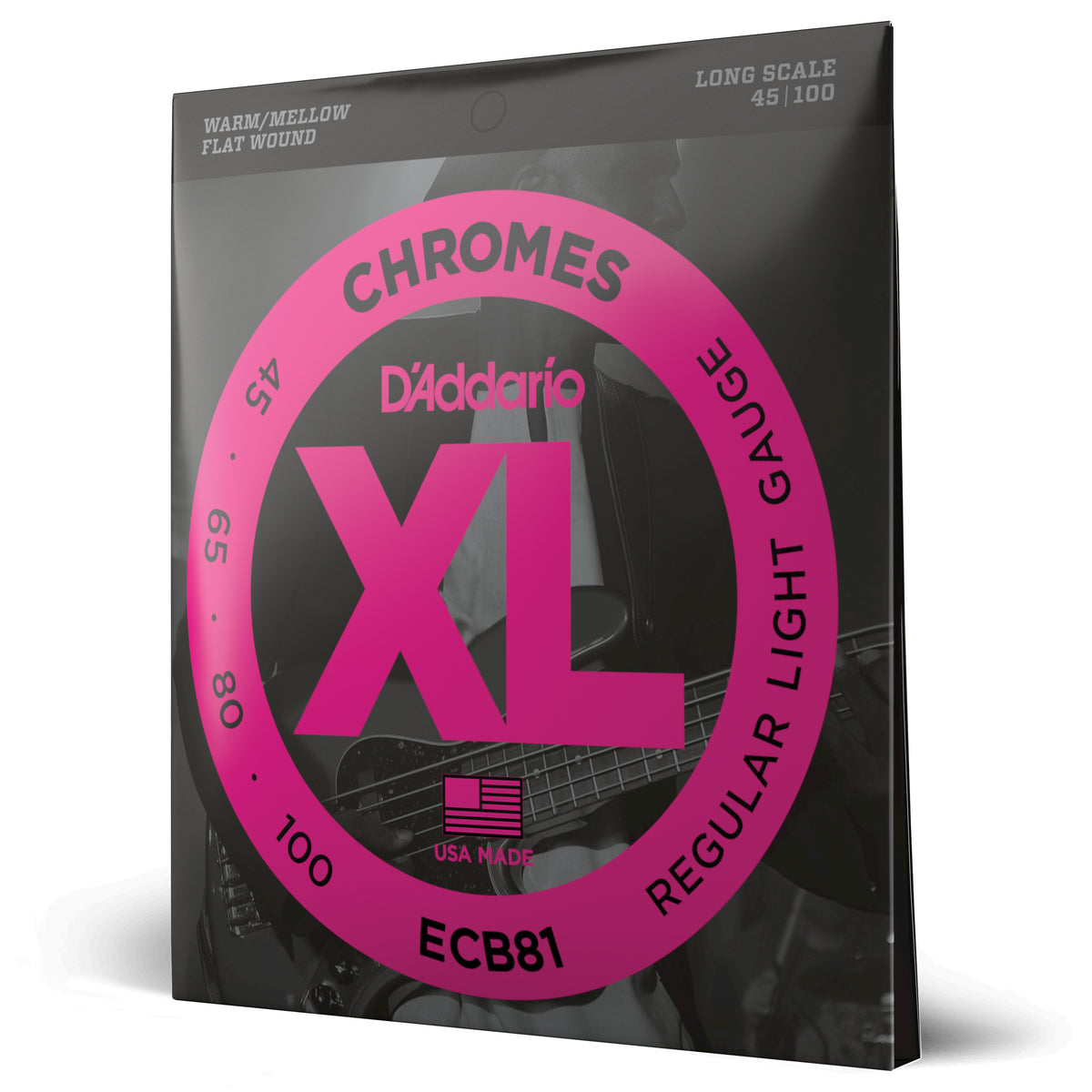D&#39;Addario ECB81 45-100 Light, Long Scale, XL Chromes