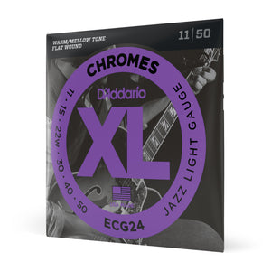 D'Addario ECG24 11-50 Jazz Light, XL Chromes