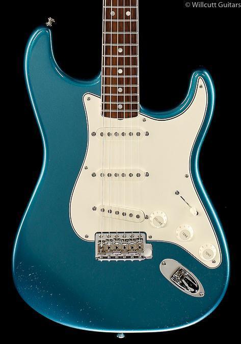 Fender-Eric-Johnson-Stratocaster-Lucerne-Aqua-Firemist,-Rosewood-USED