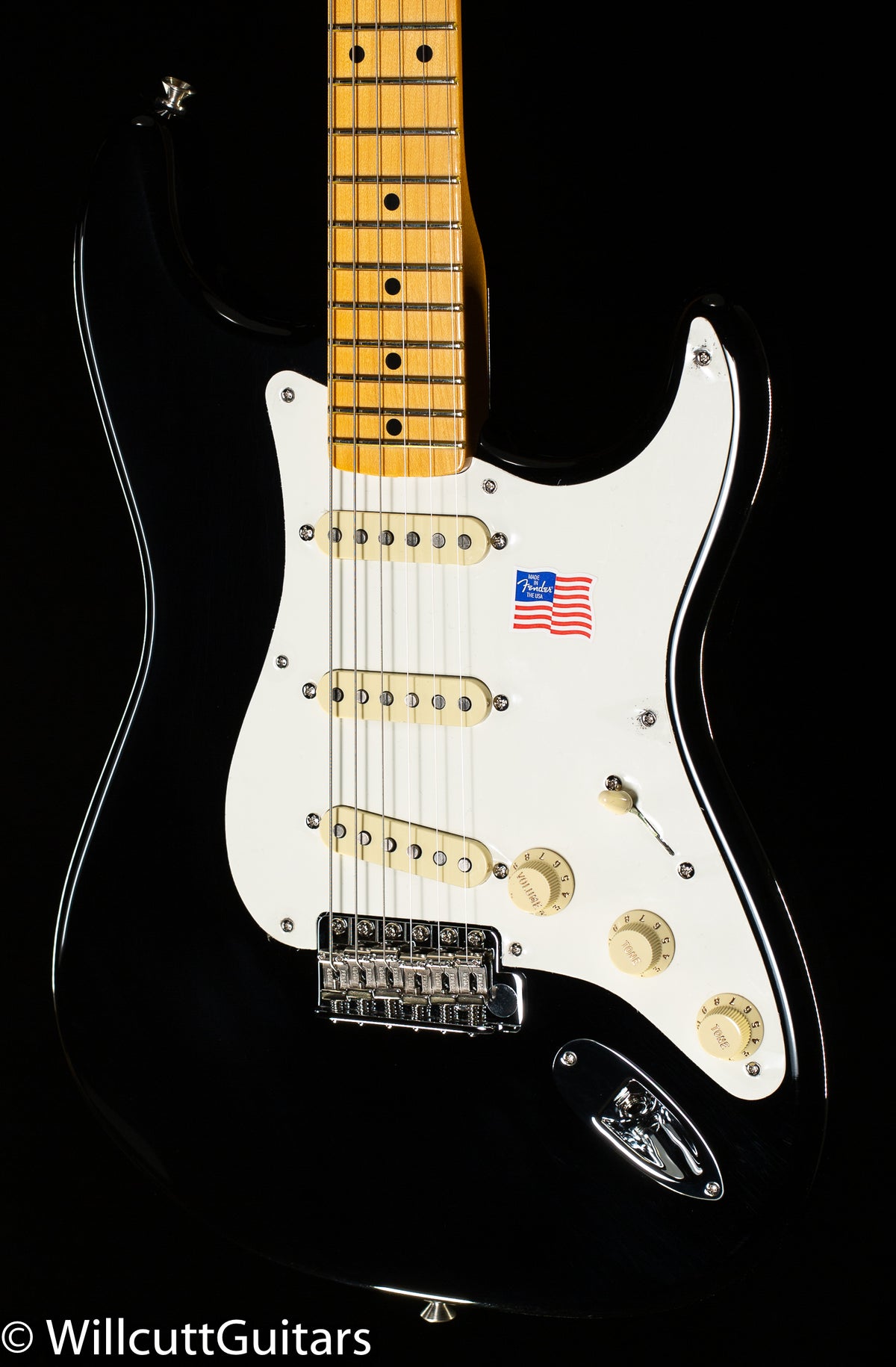 Fender Eric Johnson Stratocaster, Maple Fingerboard, Black (034)
