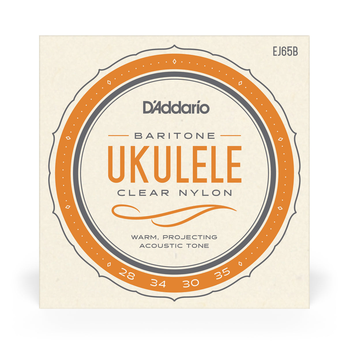 D'Addario EJ65B Baritone, Pro-Arte Custom Extruded Nylon, Ukulele