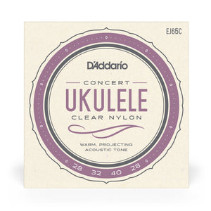 D'Addario EJ65C Concert, Pro-Arte Custom Extruded Nylon, Ukulele