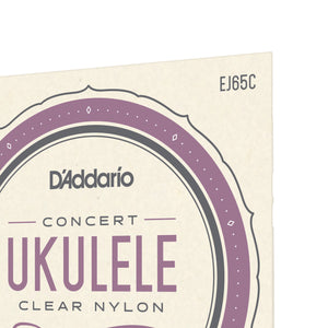 D'Addario EJ65C Concert, Pro-Arte Custom Extruded Nylon, Ukulele