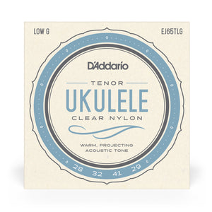 D'Addario EJ65TLG Tenor Low G, Pro-Arte Custom Extruded Nylon, Ukulele