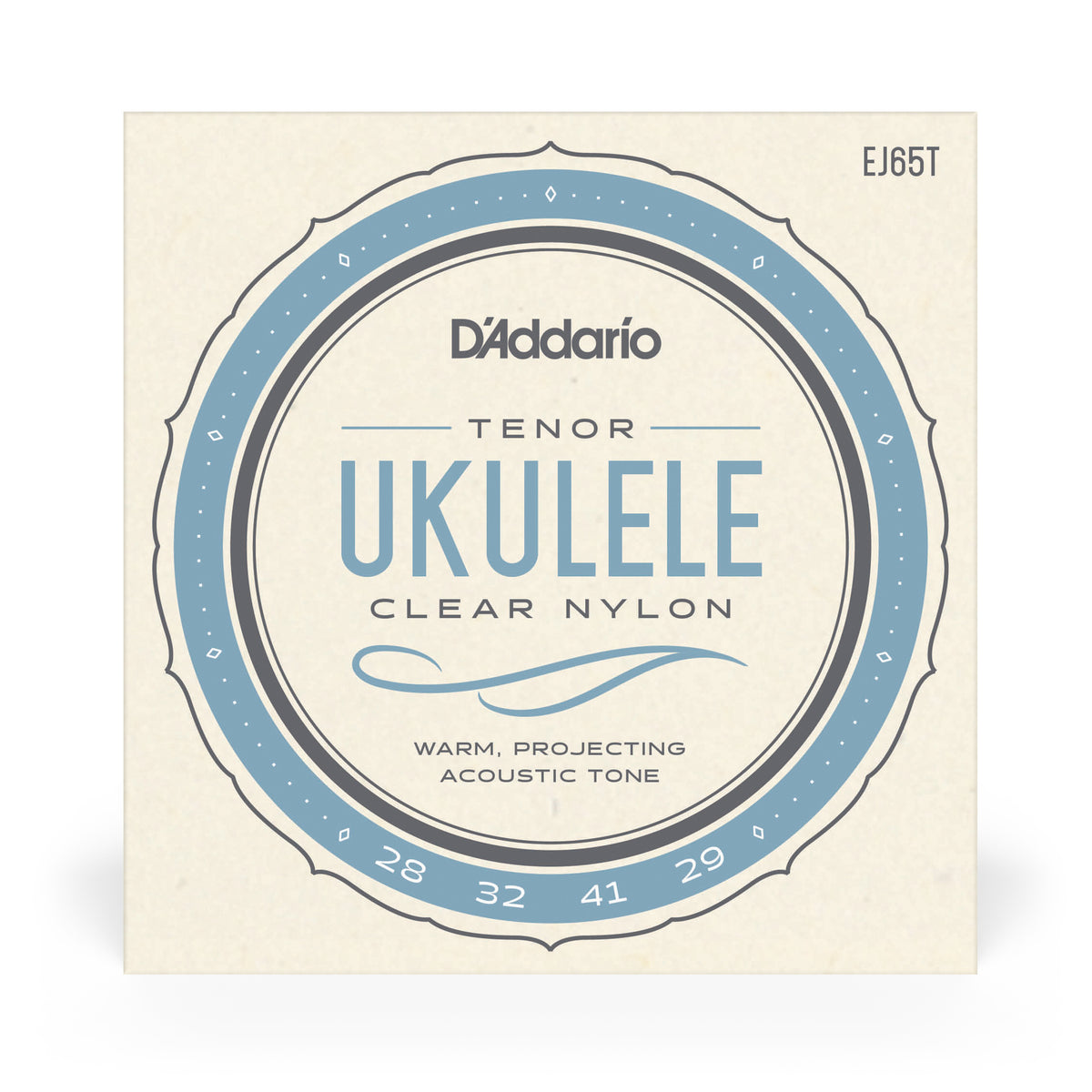 D'Addario EJ65T Tenor, Pro-Arte Custom Extruded Nylon, Ukulele