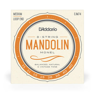 D'Addario EJM74 11-40 Medium, Monel, Mandolin