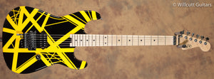 EVH Striped Series Black w/ Yellow Stripes USED (071)
