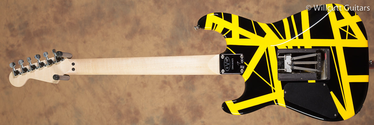 EVH Striped Series Black w/ Yellow Stripes USED (071)