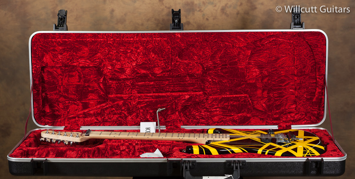 EVH Striped Series Black w/ Yellow Stripes USED (071)