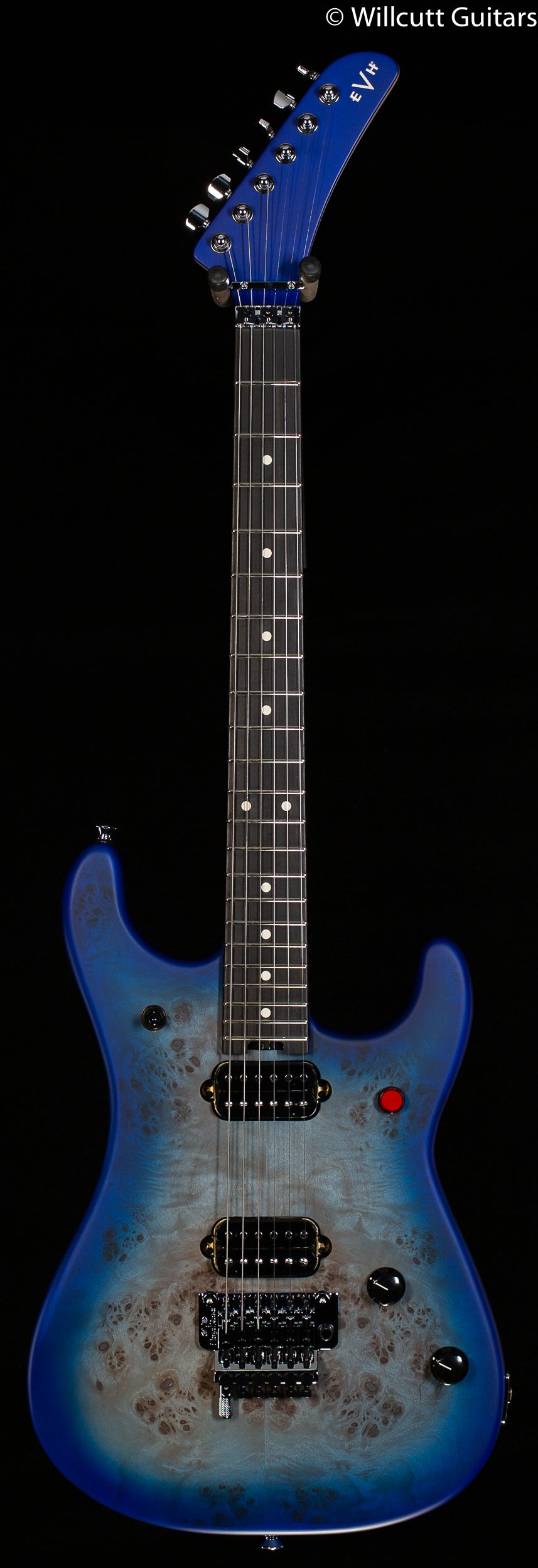 EVH 5150 Series Deluxe Poplar Burl Aqua Burst Ebony Fingerboard