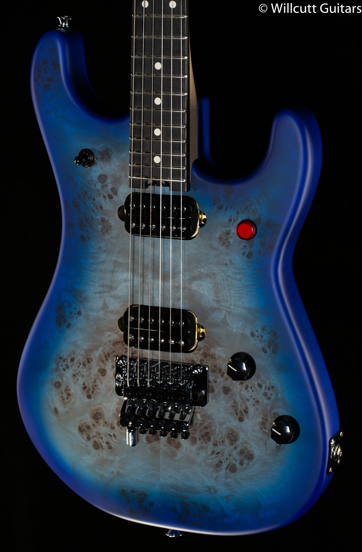 EVH 5150 Series Deluxe Poplar Burl Aqua Burst Ebony Fingerboard
