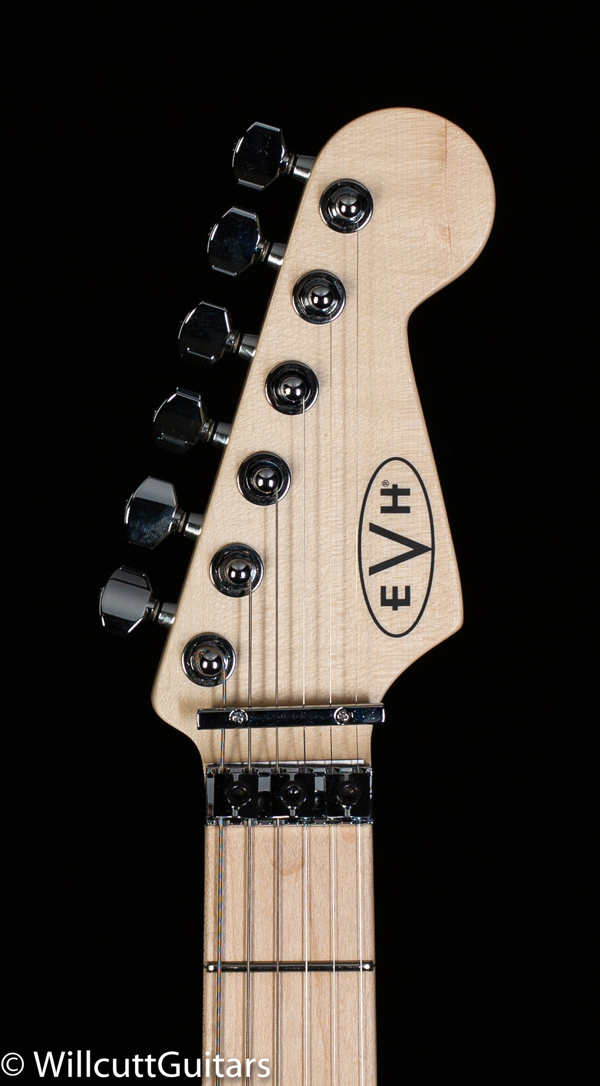 EVH Striped Series White with Black Stripes