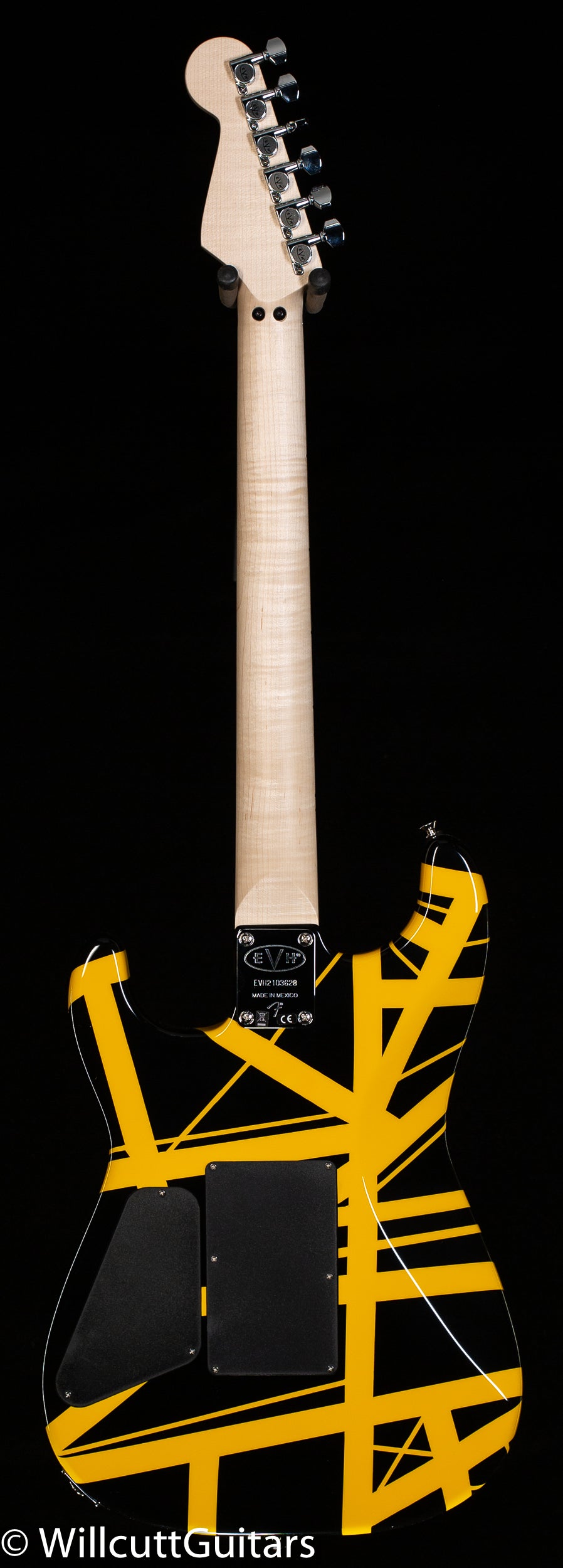 EVH Striped Series Black Yellow Stripes - Willcutt Guitars