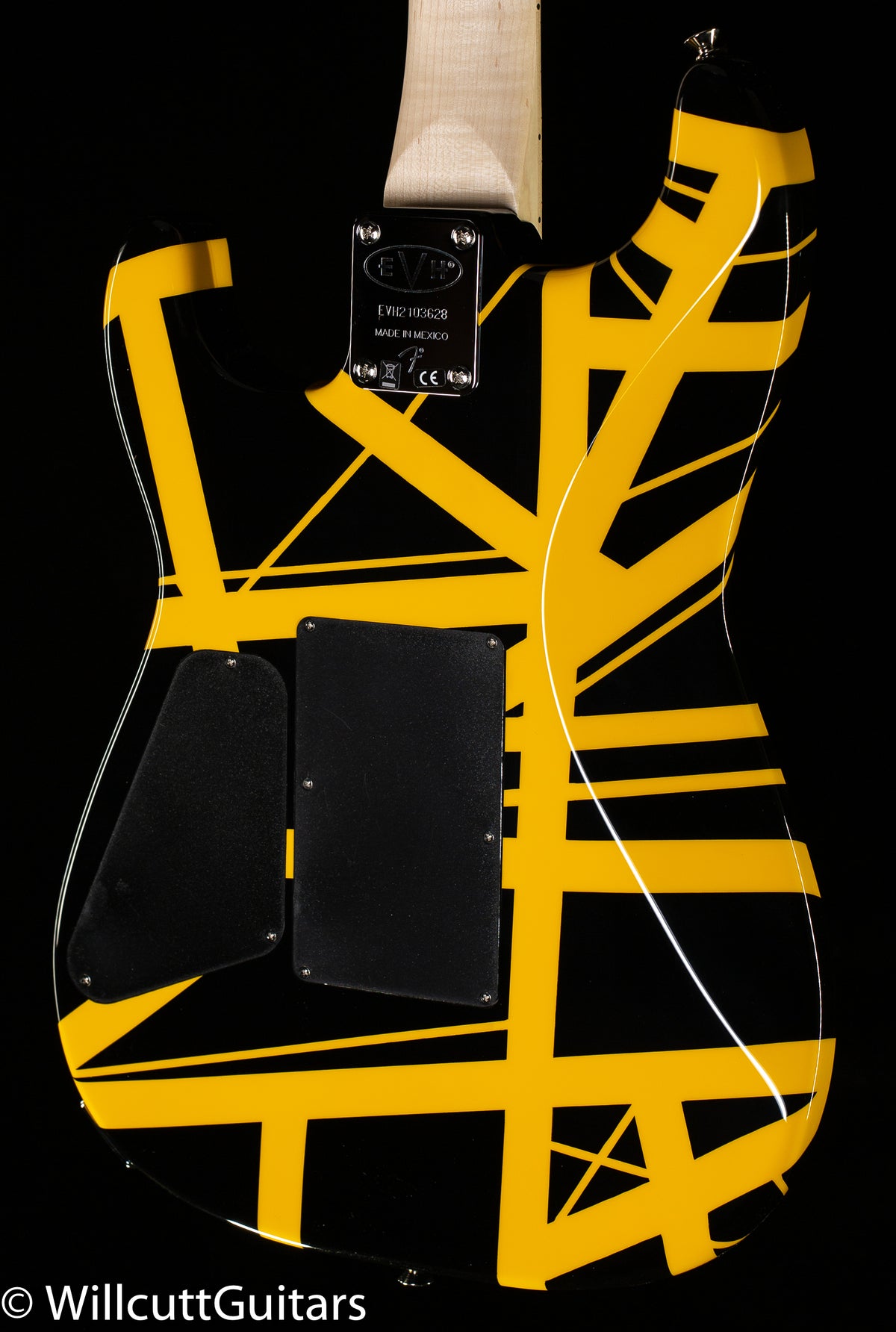 EVH Striped Series Black Yellow Stripes