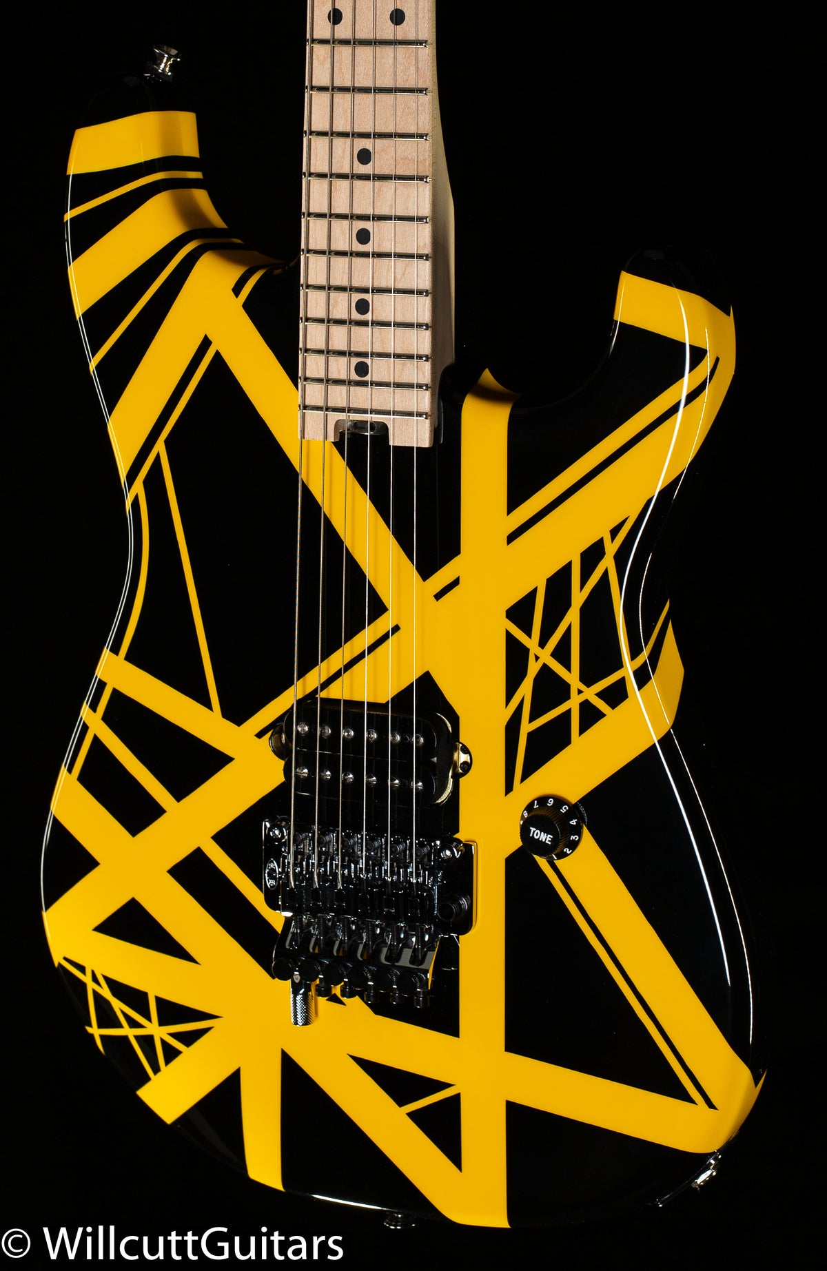 EVH Striped Series Black Yellow Stripes