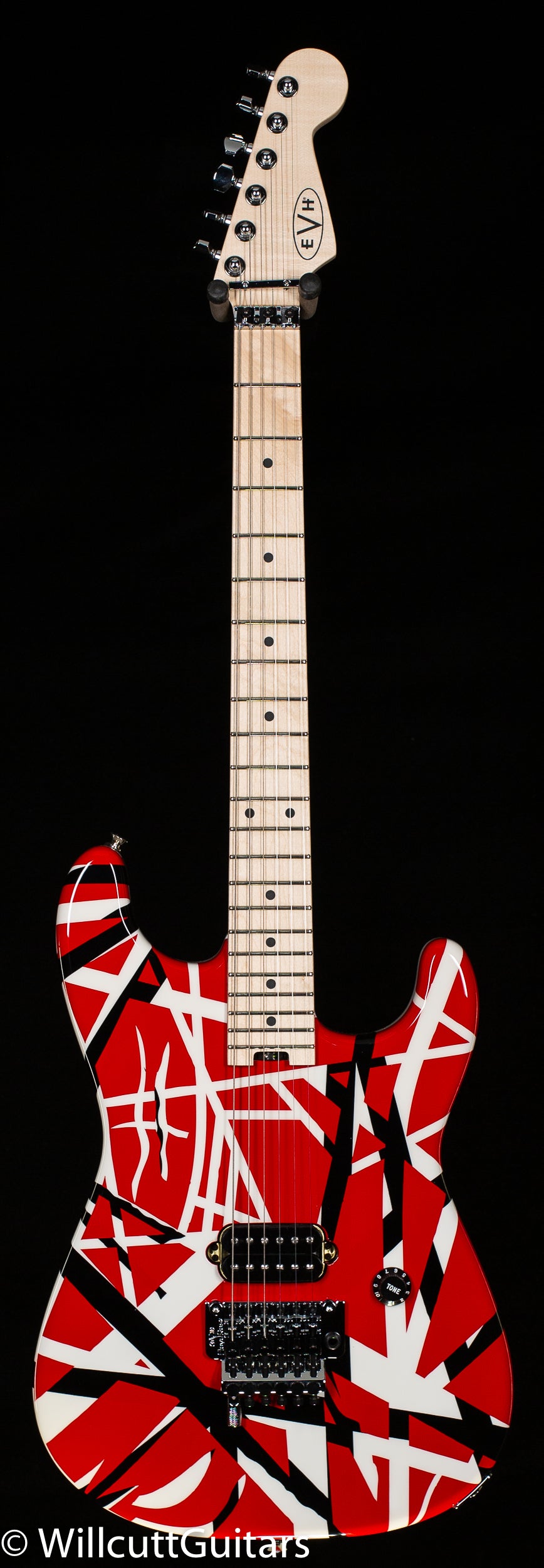 EVH Striped Series Red with Black Stripes - Willcutt Guitars