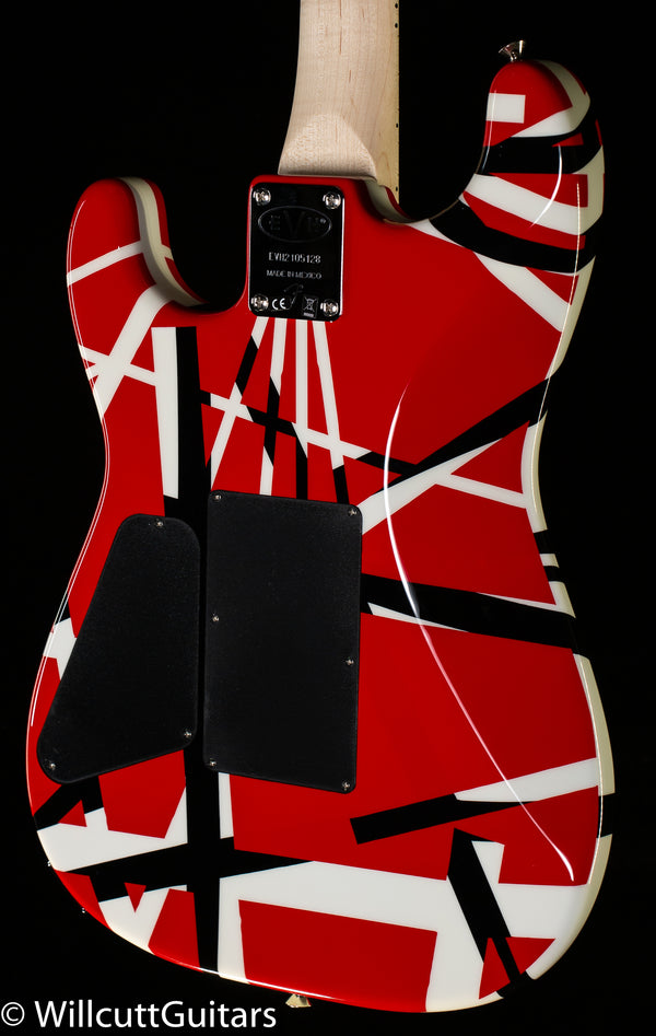 Red　EVH　Willcutt　Striped　Guitars　Series　with　Black　Stripes