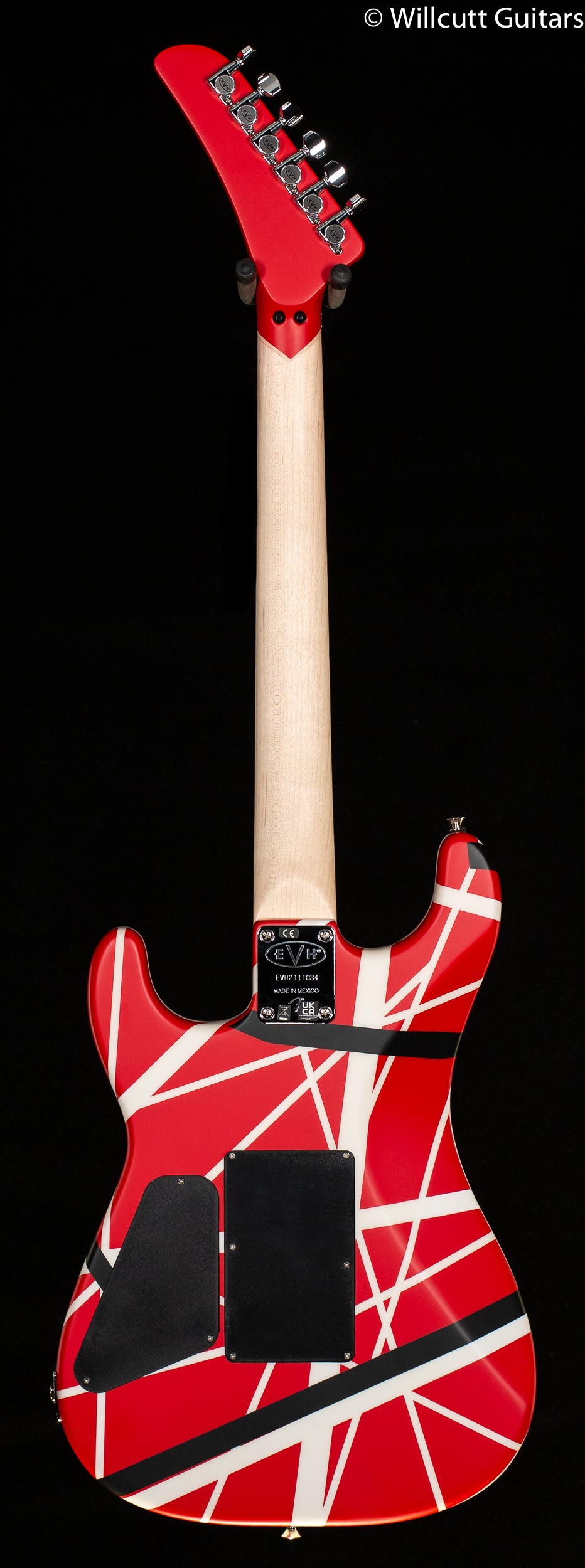 EVH Striped Series 5150 Maple Fingerboard Red with Black and White