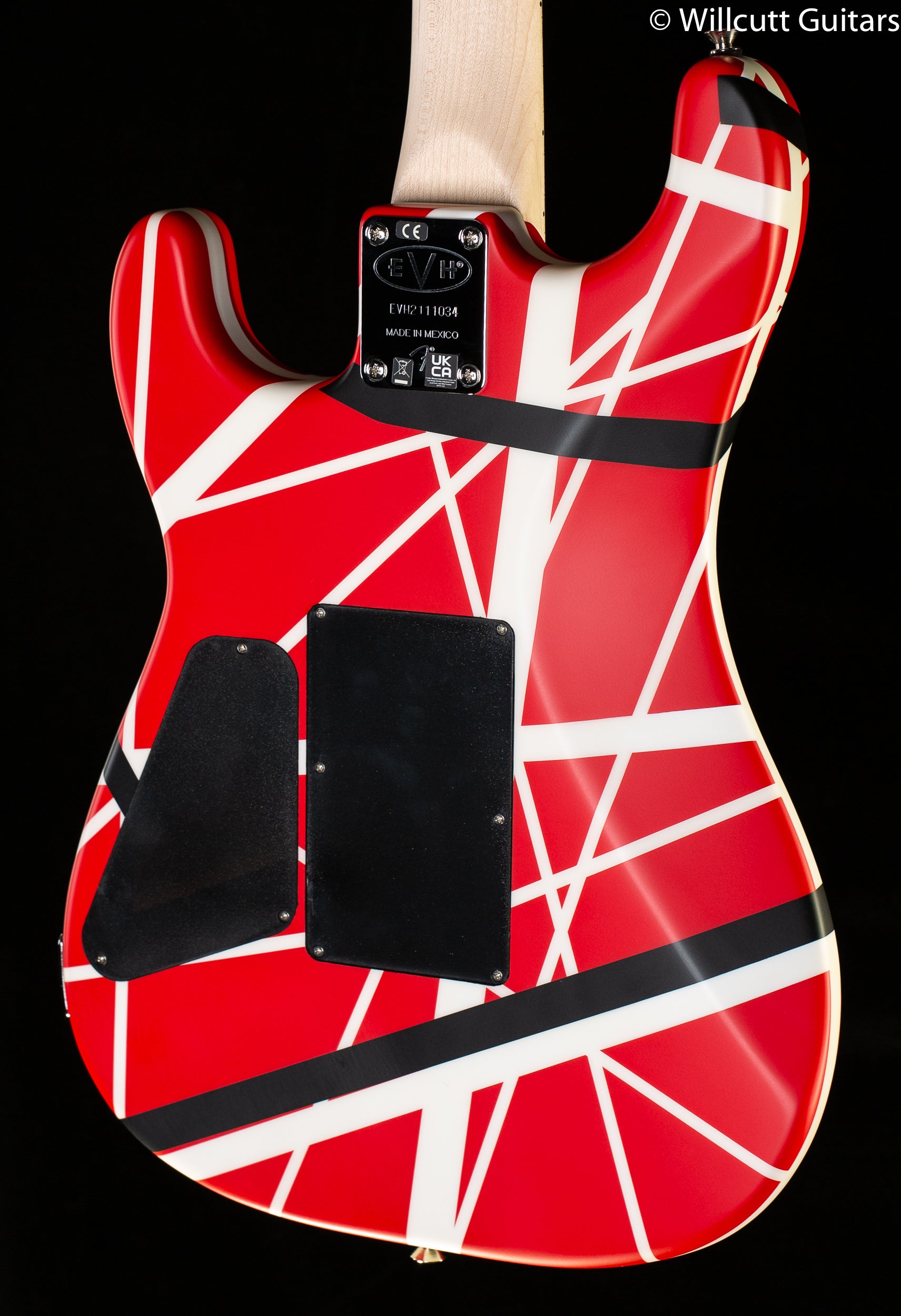 EVH Striped Series 5150 Maple Fingerboard Red with Black and