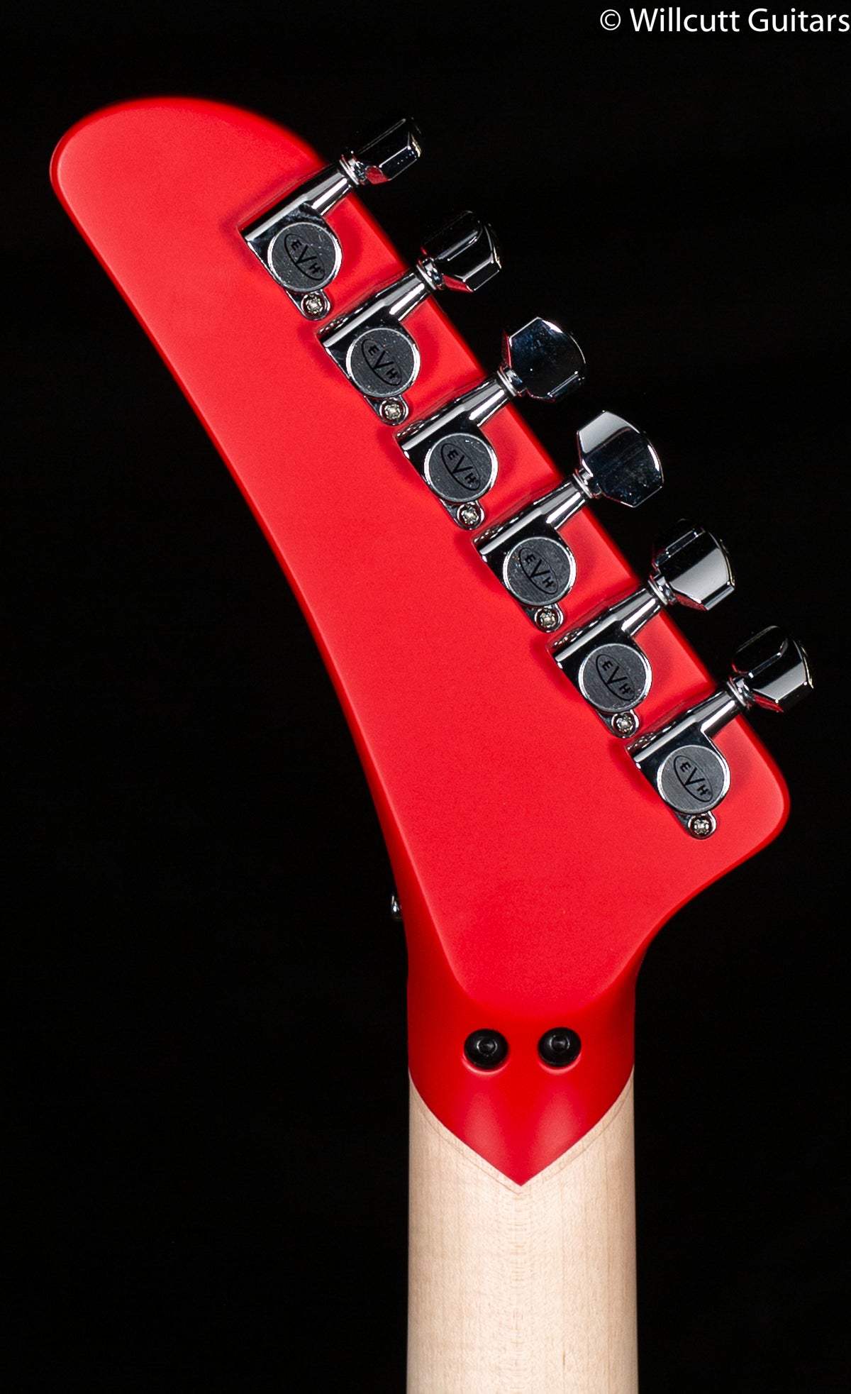 EVH Striped Series 5150 Maple Fingerboard Red with Black and White Stripes (048)