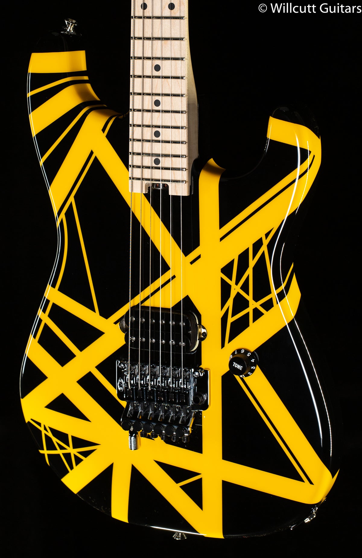 EVH Striped Series Black with Yellow Stripes (083)