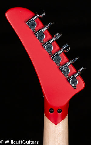 EVH Striped Series 5150 Maple Fingerboard Red with Black and White Stripes (101)