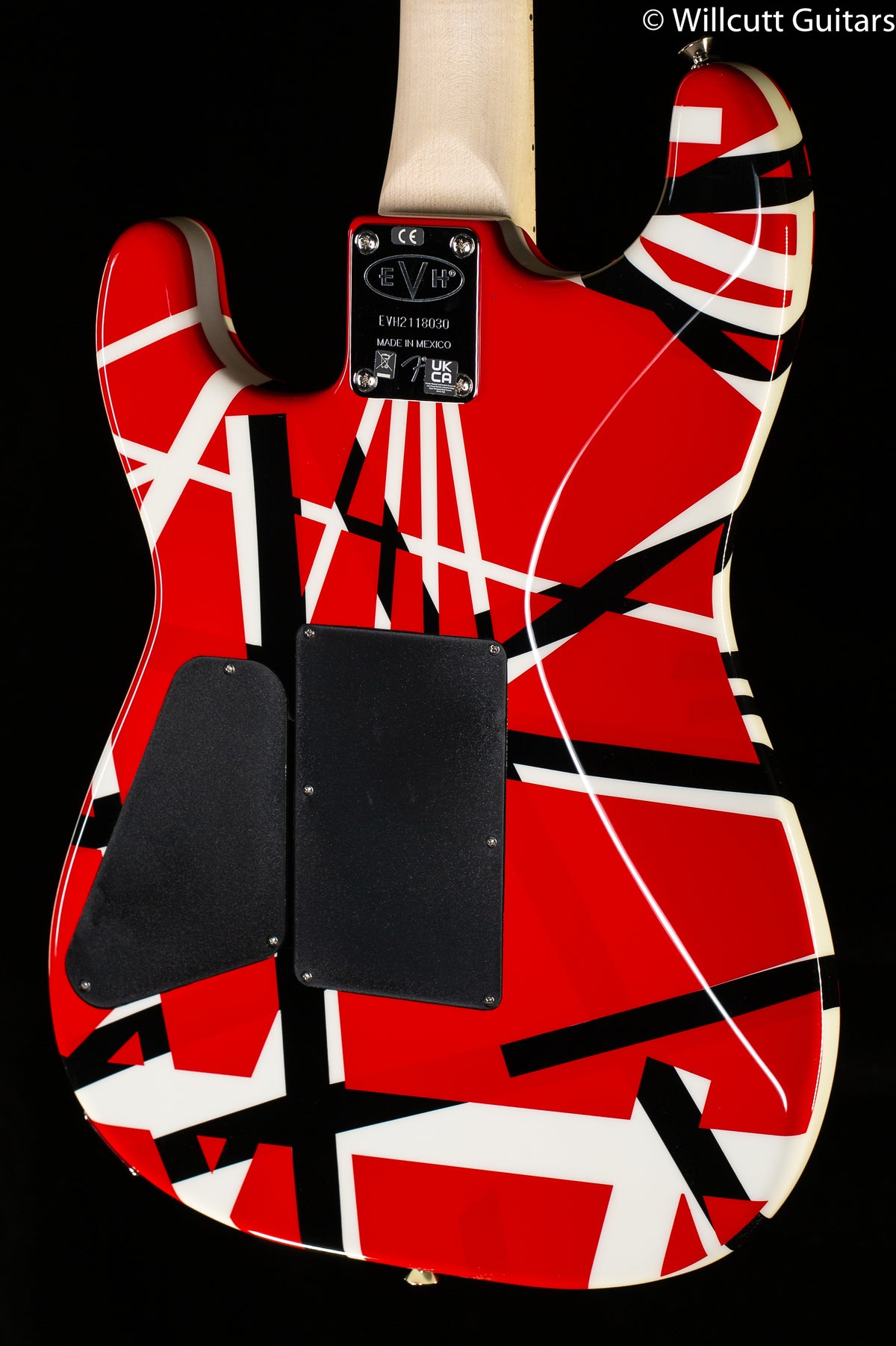 EVH Striped Series Red with Black Stripes (030)